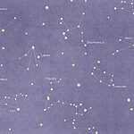 Papier peint Fond bleu avec étoiles et constellations