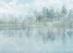 21416a 150x108 - Lac brumeux avec arbres et nuages - tegory