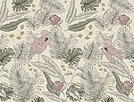 21589a 150x115 - Papier peint avec des flamants roses et des feuilles - tegory