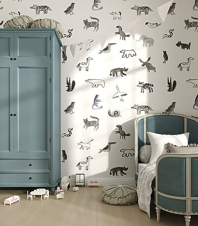 21672 400x457 - Motif d'animaux sur fond blanc - tegory