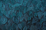 Motif de feuilles bleues sur une surface bleue