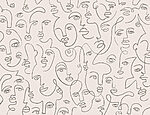 21732a 150x115 - Motif de visages sur fond blanc - tegory