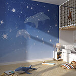 Papier peint Constellations d'étoiles et d'ours