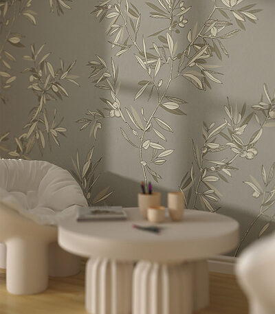 21745 400x457 - Papier peint avec feuilles et branches - tegory