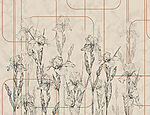 21773a 150x115 - Dessin de fleurs sur fond beige - tegory