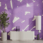 Papier peint Fond violet et blanc