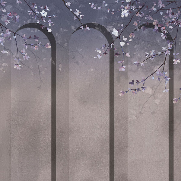Branches d'arbre avec des fleurs