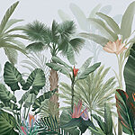 Papier peint Groupe de plantes tropicales