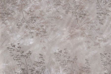 Papier peint branches d’arbre mystérieuses et impressions de feuilles