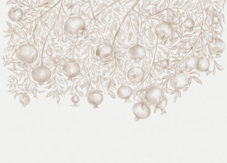 Papier peint grenades dessinées au crayon