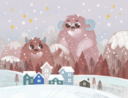 Papier peint sont de bons monstres en hiver