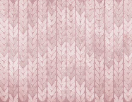 Papier peint rose-poudre texture tricotée