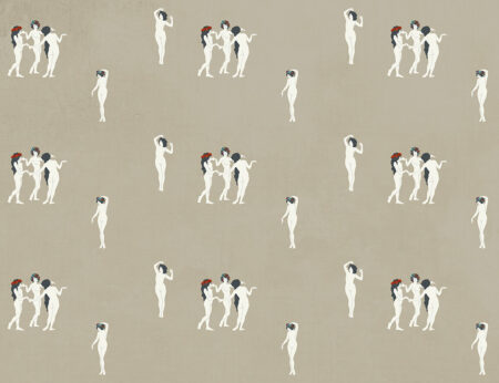 Papier peint de filles délicates avec des fleurs