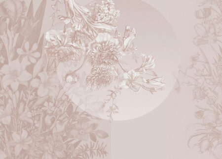 Papier peint miniature délicat avec un bouquet de fleurs