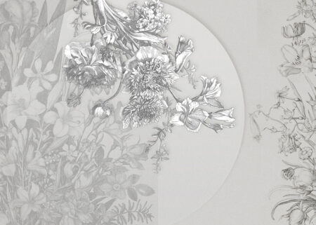 Papier peint miniature délicat avec un bouquet de fleurs