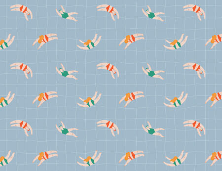 Papier peint motif de petites nageoires sur un fond de cellule