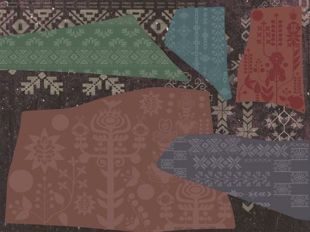 Papier peint motifs ethniques inspirés de l’Ukraine