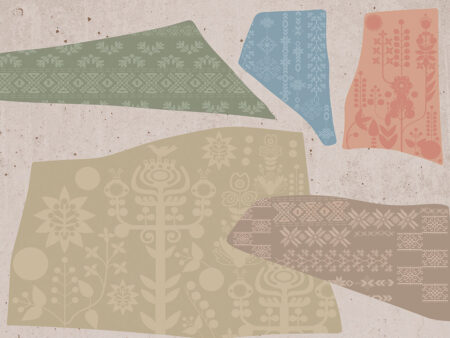 Papier peint motifs ethniques inspirés de l’Ukraine