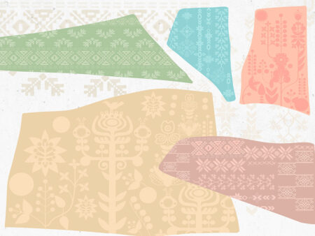 Papier peint motifs ethniques inspirés de l’Ukraine