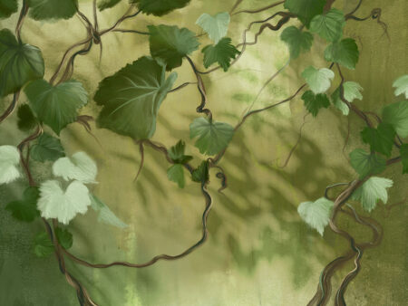 Papier peint vigne peint à l’huile