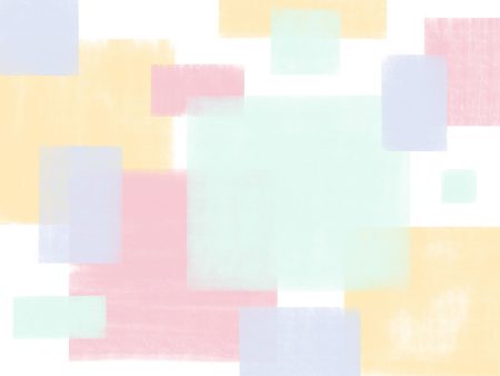 Papier peint formes géométriques pastel colorées
