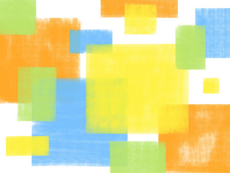 Papier peint formes géométriques pastel colorées