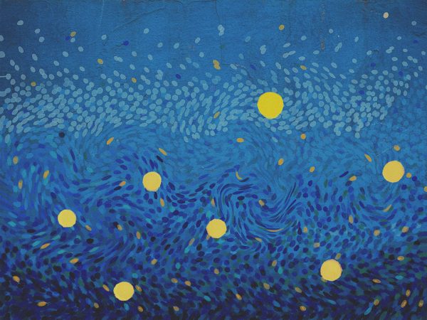 Papier peint inspiré de la nuit étoilée de Vincent van Gogh