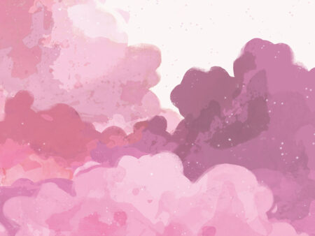 Papier peint nuages tendres à l’aquarelle