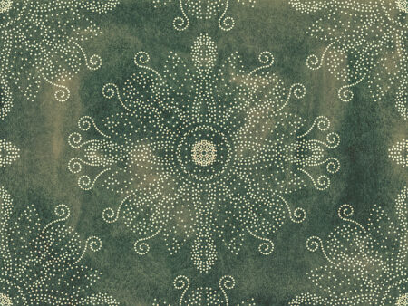 Papier peint mandala stylisé dot art