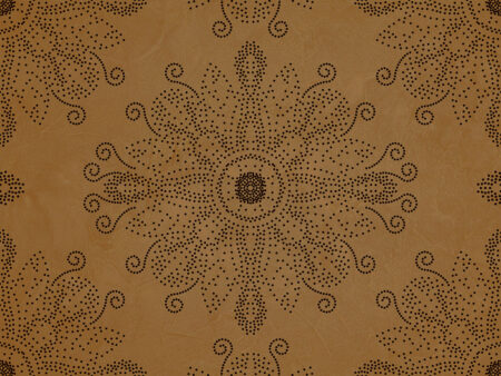 Papier peint mandala stylisé dot art