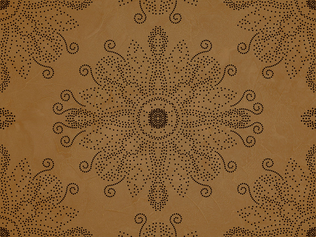 Papier peint mandala stylisé dot art